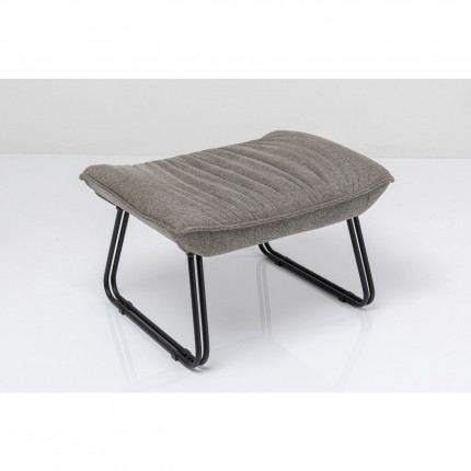 Fauteuil et repose-pieds Snuggle gris Kare Design