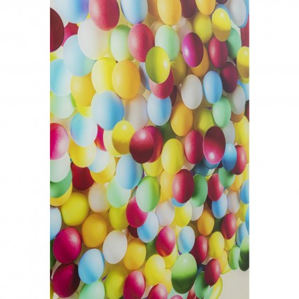 Tableau en verre Éléphant ballons 100x150cm Kare Design