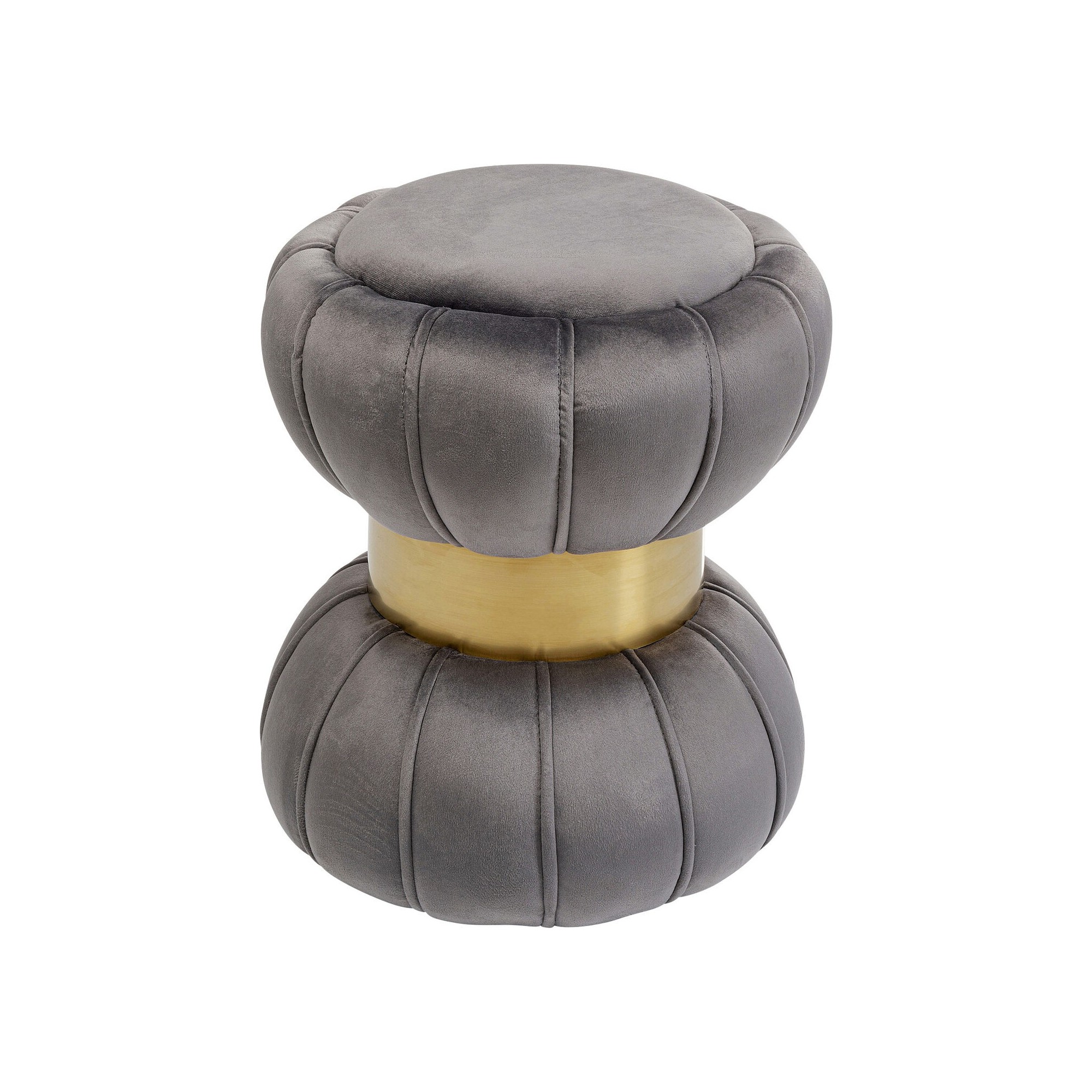 Tabouret Cintura velours gris Kare Design