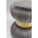 Tabouret Cintura velours gris Kare Design