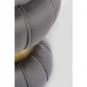 Tabouret Cintura velours gris Kare Design