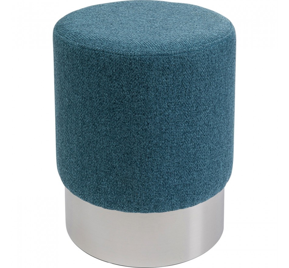 Tabouret Cherry Lina bleu et chrome Kare Design
