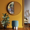 Tabouret Cherry Lina bleu et chrome Kare Design