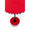 Table d'appoint Domero Checkers rouge  40cm Kare Design