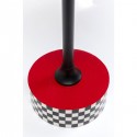 Table d'appoint Domero Checkers rouge  40cm Kare Design