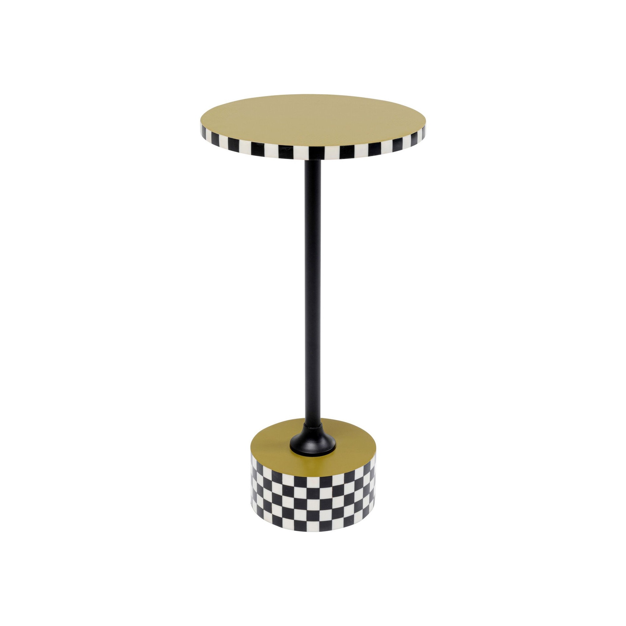 Table d'appoint Domero Checkers verte 40cm Kare Design