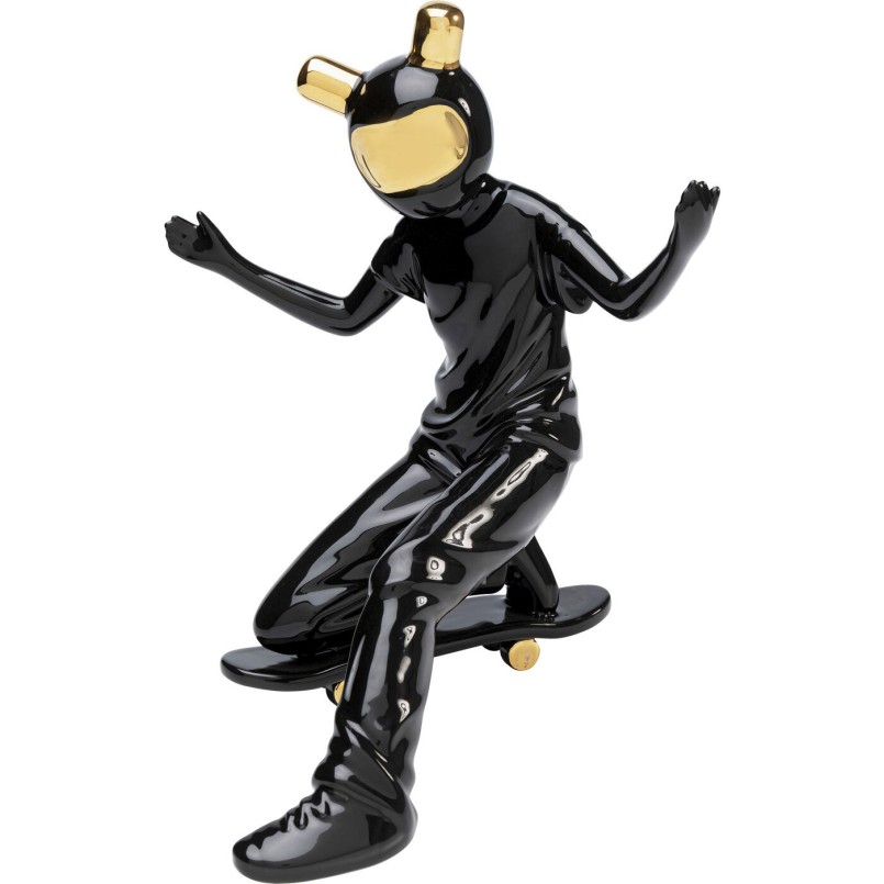 Figurine décorative Skating Astronaut noir