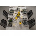 Assiettes Sicilia Mandala grises 27cm set de 4 Kare Design