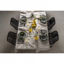Bols Sicilia Mandala gris 18cm set de 4 Kare Design