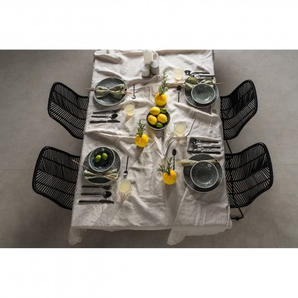 Bols Sicilia Mandala gris 18cm set de 4 Kare Design