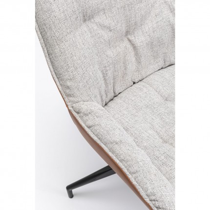 Chaise pivotante Loris grise Kare Design