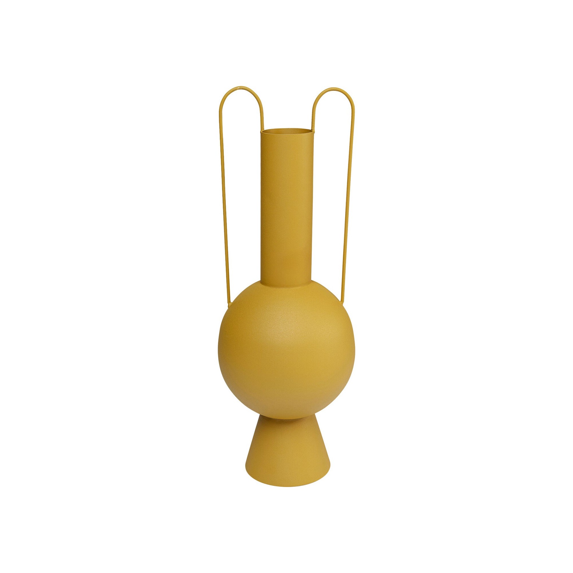 Vase Curvo jaune 58cm Kare Design