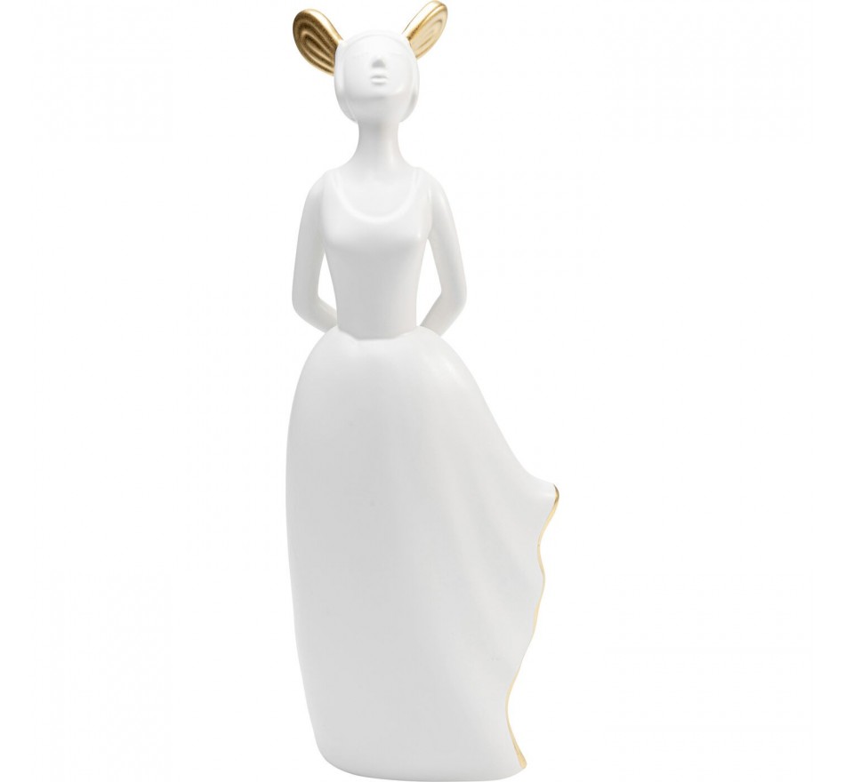 Déco femme blanche oreilles dorées Kare Design