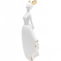 Déco femme blanche oreilles dorées Kare Design