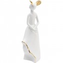 Déco femme blanche oreilles dorées Kare Design
