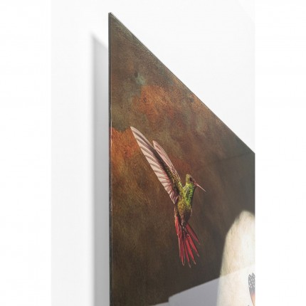 Tableau en verre aristocrate papillons 100x150cm Kare Design