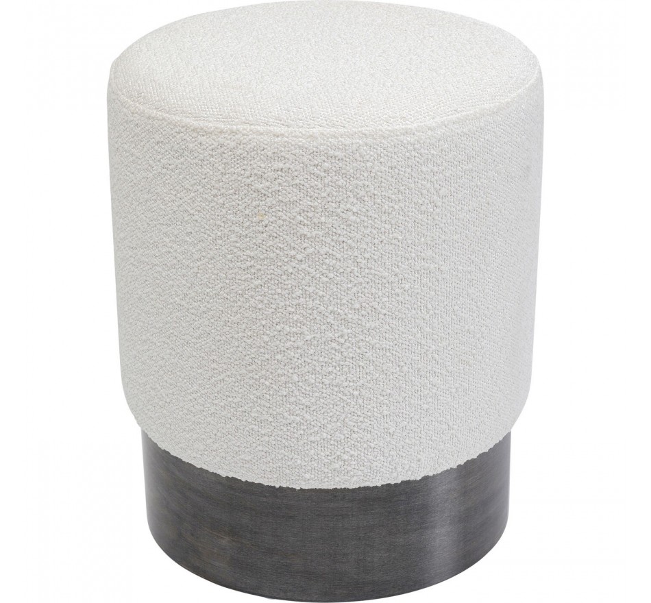 Tabouret Cherry Boucle crème et gris Kare Design