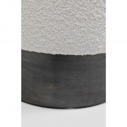 Tabouret Cherry Boucle crème et gris Kare Design