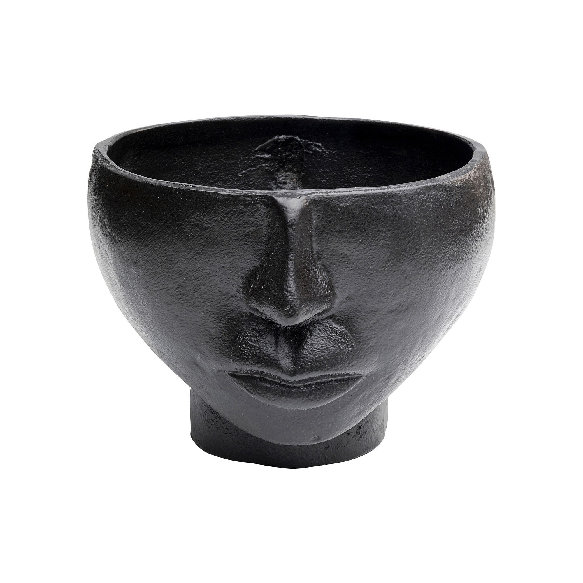 Vase nez et bouche noir 23cm Kare Design