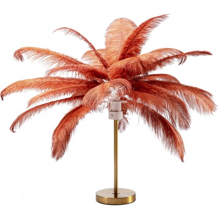 Lampe plumes rouges Kare Design