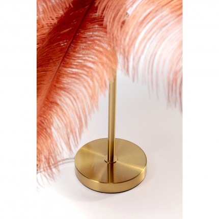 Lampe plumes rouges Kare Design