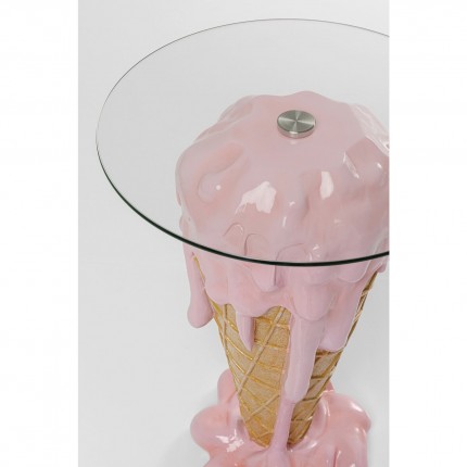 Table de bar glace rose 48cm Kare Design