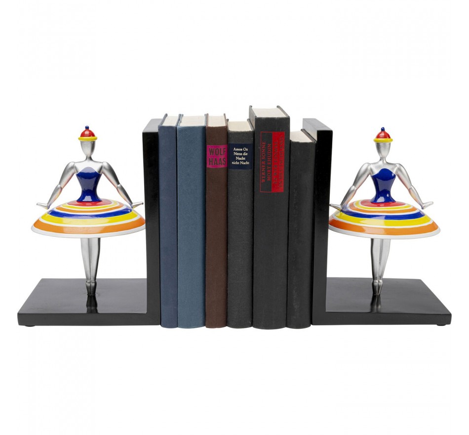 Serre-livres ballerines rayures set de 2 Kare Design
