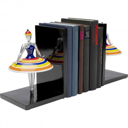 Serre-livres ballerines rayures set de 2 Kare Design