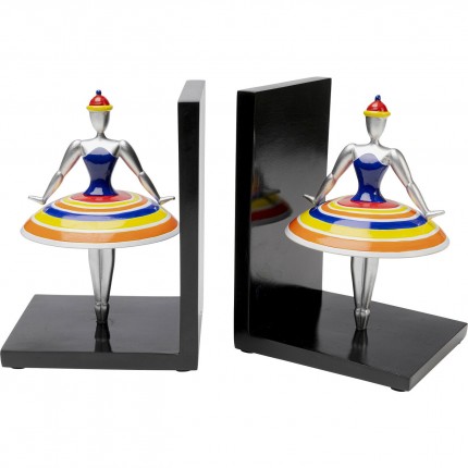 Serre-livres ballerines rayures set de 2 Kare Design