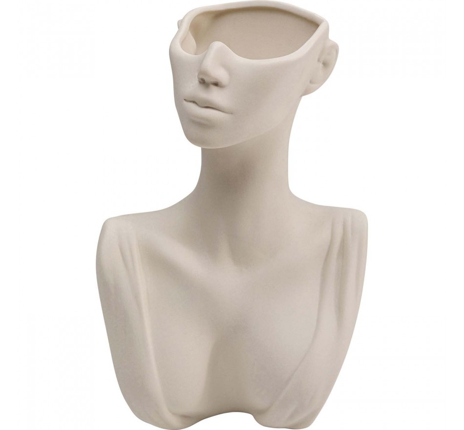 Vase Body Art blanc 19cm Kare Design