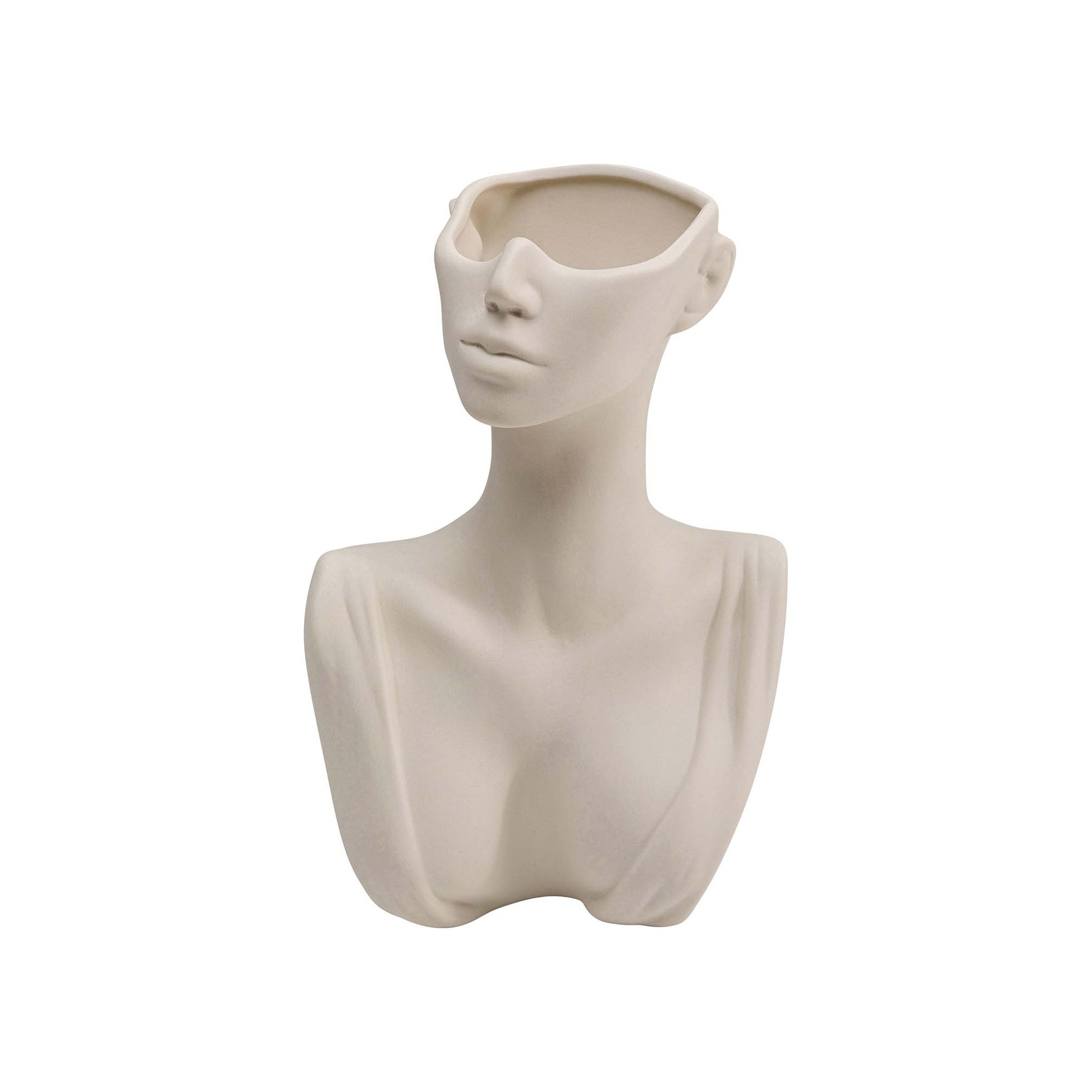Vase Body Art blanc 19cm Kare Design