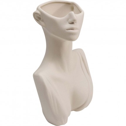 Vase Body Art blanc 19cm Kare Design