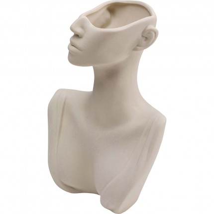 Vase Body Art blanc 19cm Kare Design