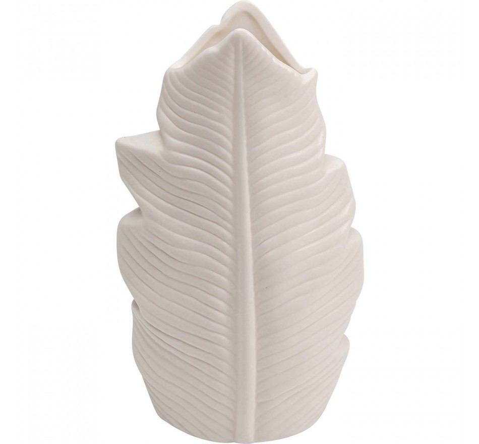 Vase Foglia blanc 20cm Kare Design