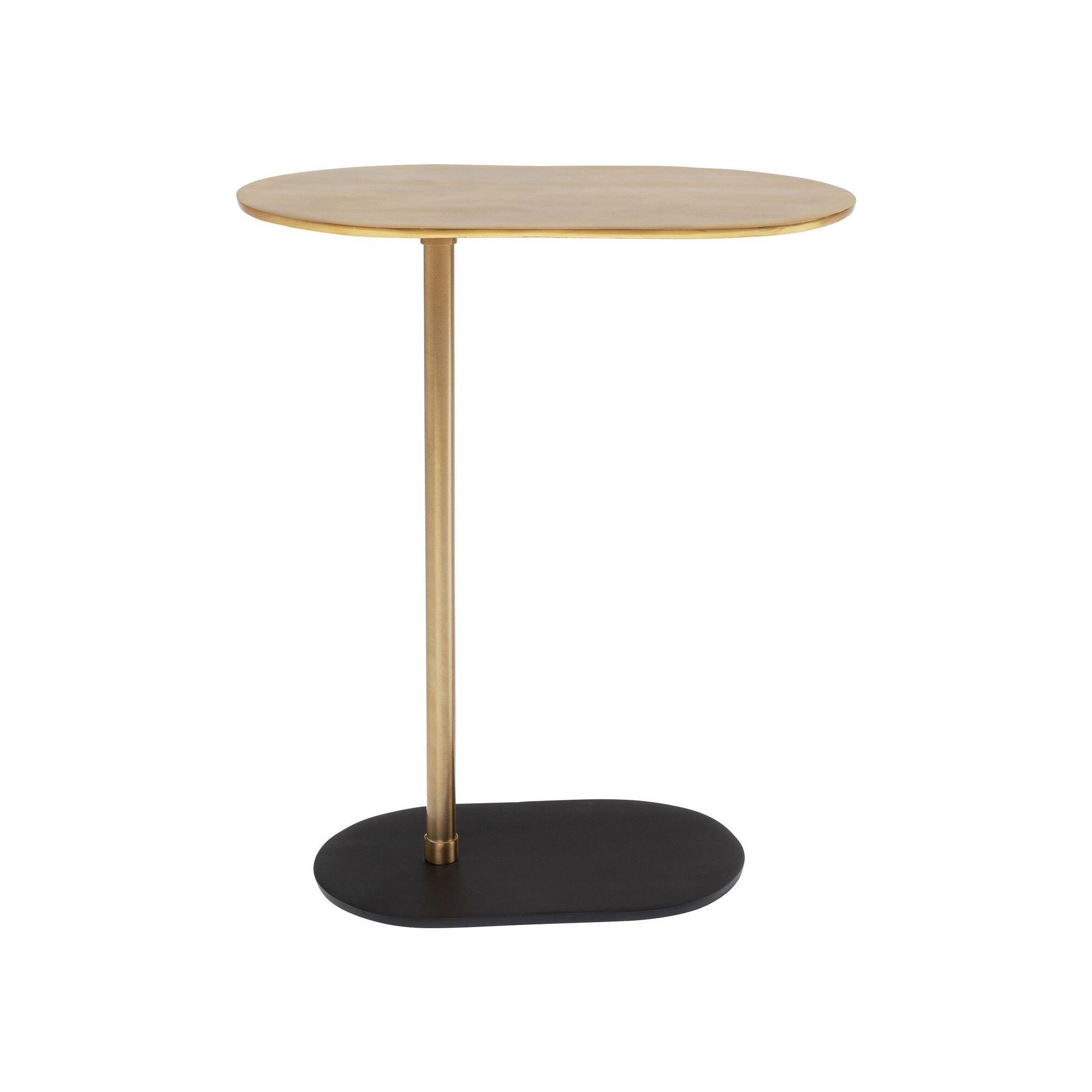 Table d'appoint Slide noire et dorée Kare Design