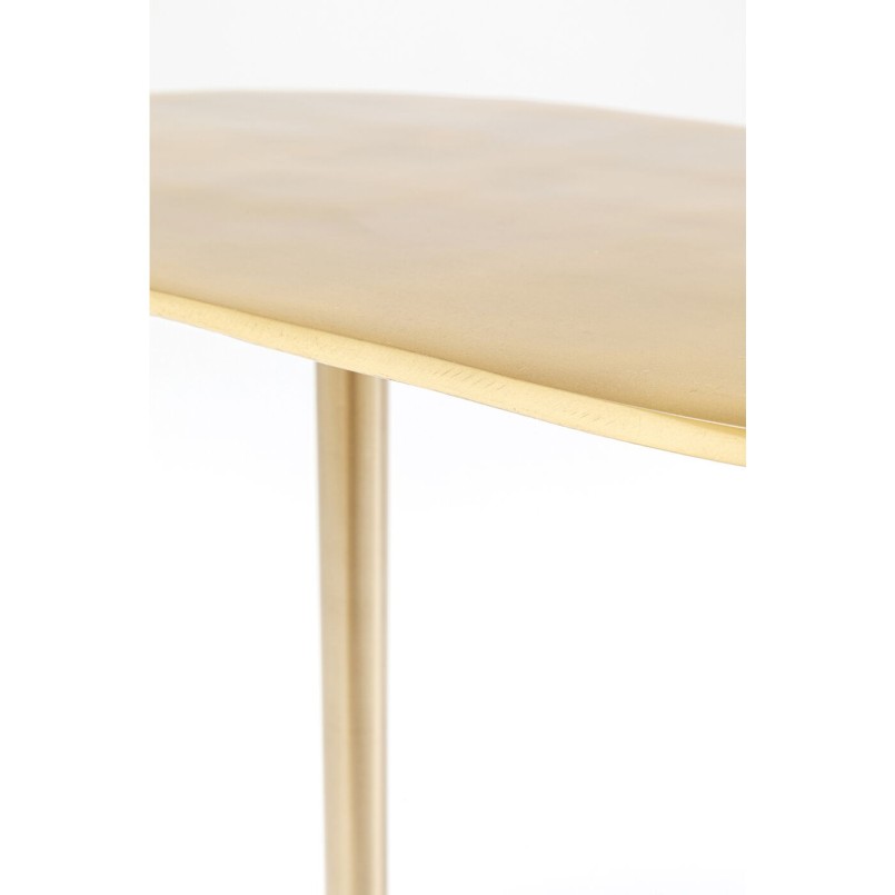 Table d'appoint Slide noire et dorée Kare Design