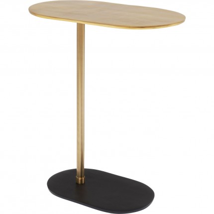 Table d'appoint Slide noire et dorée Kare Design