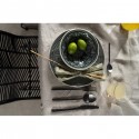 Assiettes Sicilia Mandala grises 27cm set de 4 Kare Design