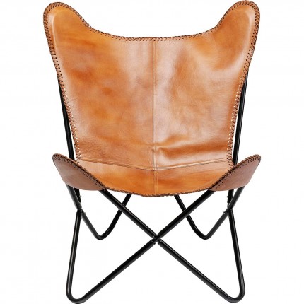 Fauteuil California marron kare Design