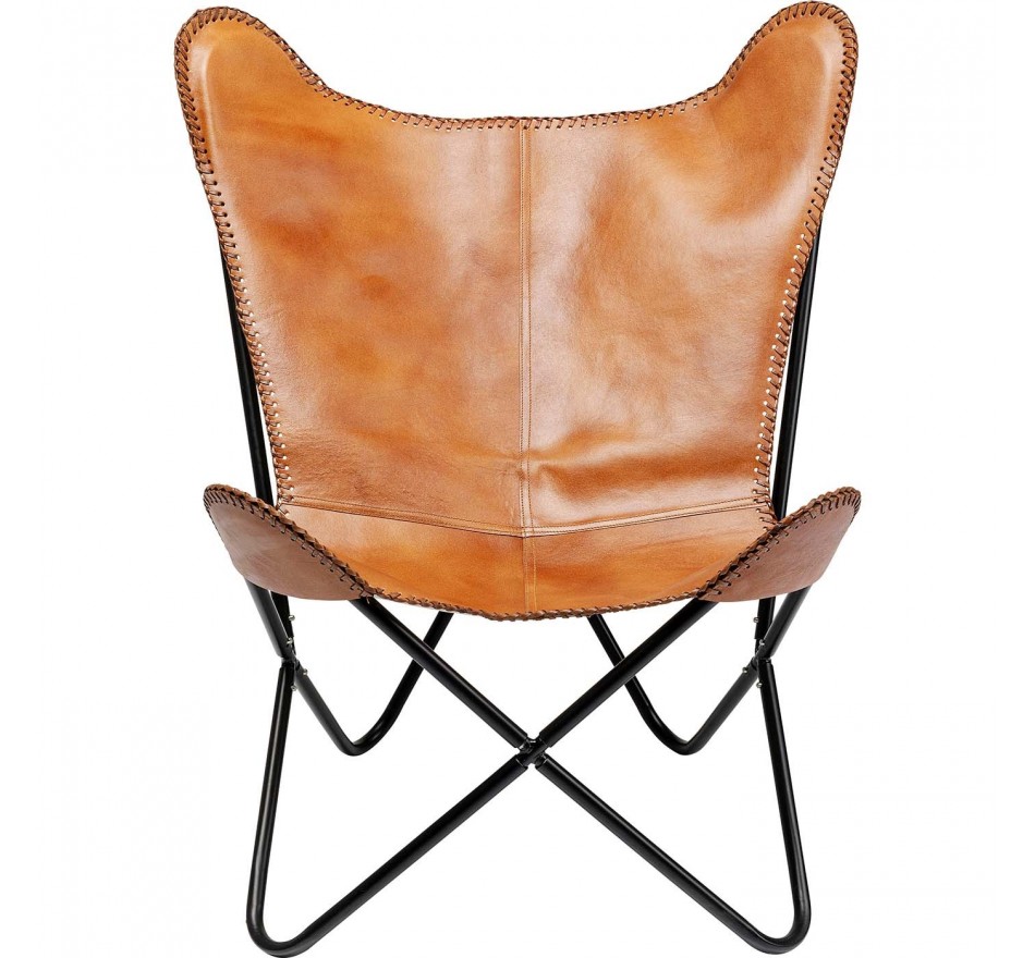 Fauteuil California marron kare Design