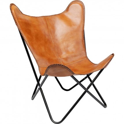 Fauteuil California marron kare Design