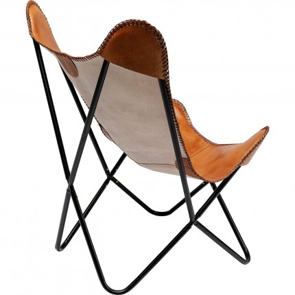 Fauteuil California marron kare Design