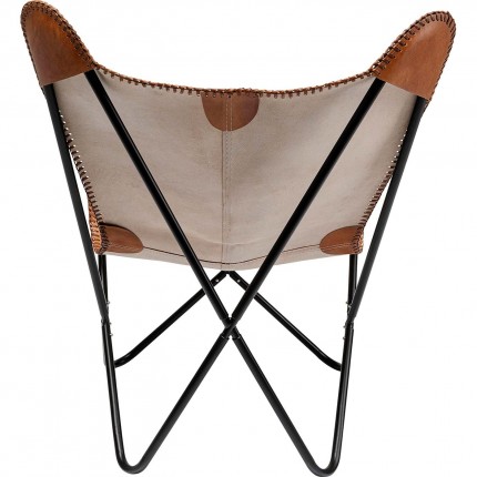 Fauteuil California marron kare Design