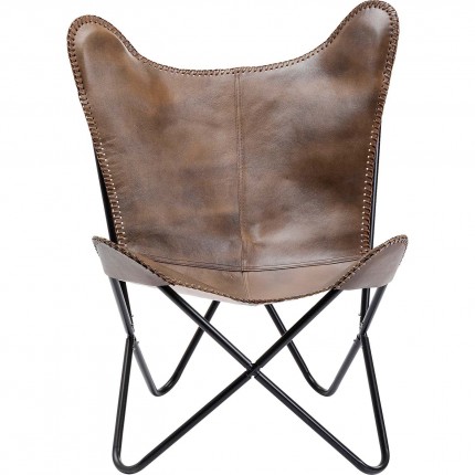 Fauteuil California marron foncé Kare Design Fauteuil California marron foncé Kare Design