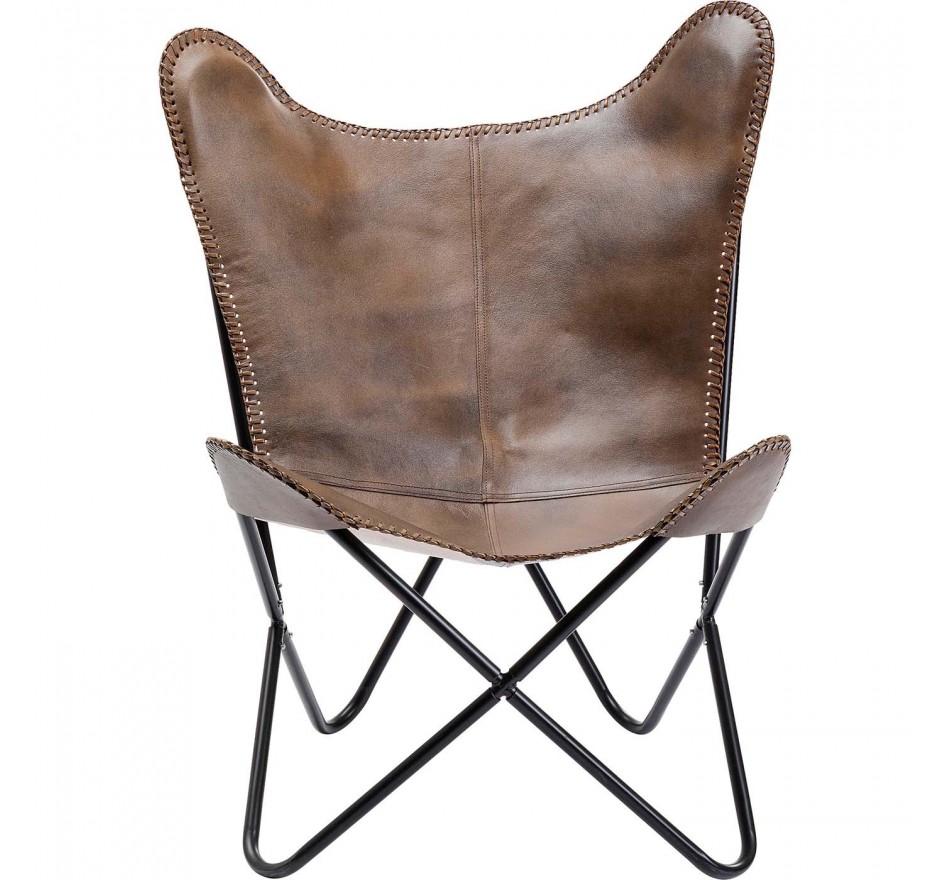 Fauteuil California marron foncé Kare Design