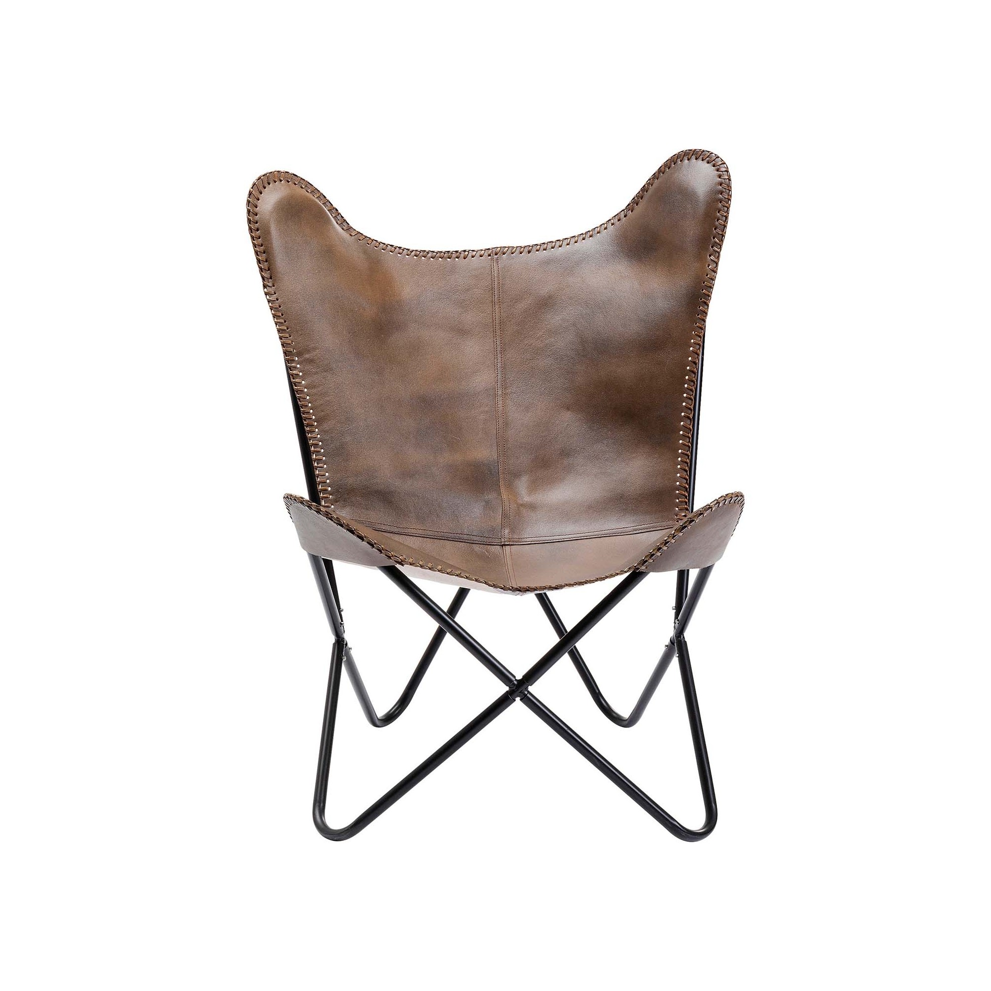 Fauteuil California marron foncé Kare Design