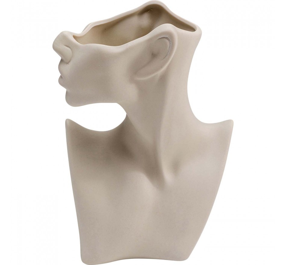 Vase Body Art blanc 18cm Kare Design