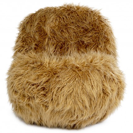 Fauteuil pivotant marron Fluffy Kare Design