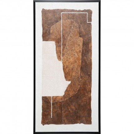 Peinture Essence Geo marron 60x120cm Kare Design