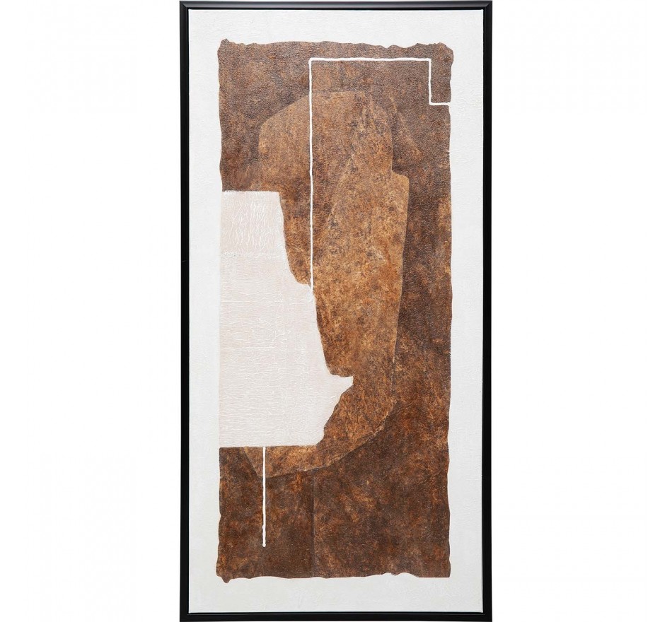 Peinture Essence Geo marron 60x120cm Kare Design